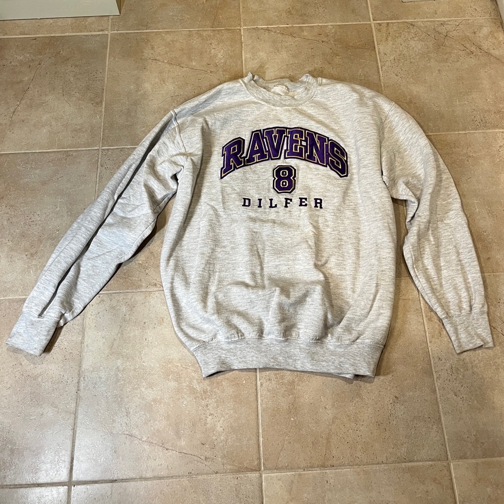 Baltimore Ravens Dilfer Crewneck Hoodie